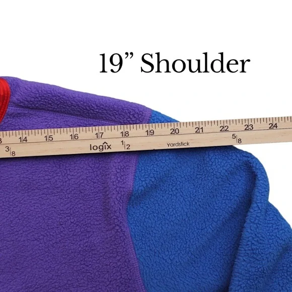 Stoic Color block Snap Neck Fleece Pullover Jacket Mens L STM051 - Picture 13 of 14